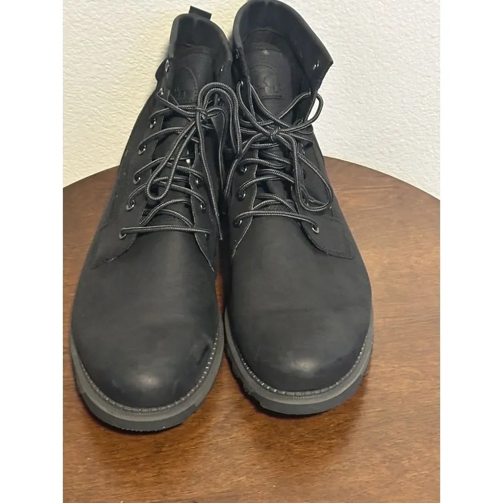 NEW Sorel Men's Madson II Field Waterproof Leather Chukka Boots Size 15 Black‎